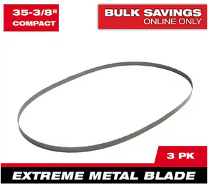 Milwaukee 48-39-0619 Extreme Thin Metal Compact Band Saw Blade 3PK
