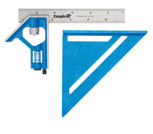 Empire E255P 6" Pocket Combination Square & 7" Polycast Rafter Square 2PC Kit