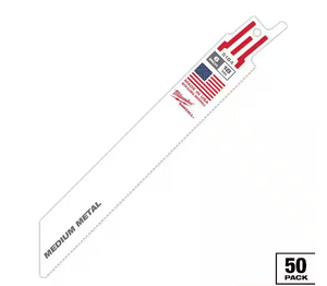Milwaukee 48-01-6184 6" 18 TPI SAWZALL® Blade for Medium Metal (50 PK)