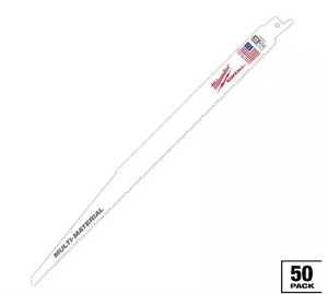 Milwaukee 48-01-6094 12" 8/12 SAWZALL® Blade for Multi-Material (50 PK)