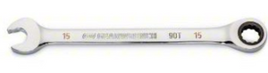 GearWrench 86915 15mm 90-Tooth Ratcheting Combination Wrench