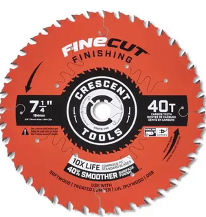 Crescent CSBFN-740-10 7-1/4" 40T FINISHING TEN PACK