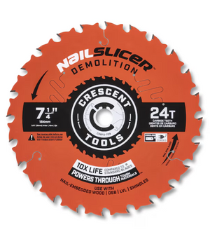Crescent CSBFD-724 7-1/4" 24T DEMOLITION BLADE