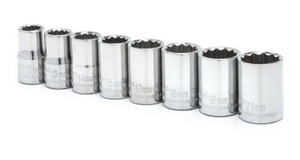 Crescent CSAS1N 8-piece 1/2" drive 12-point metric socket set
