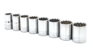 Crescent CSAS0N 8-piece, 1/2" drive, 12-point SAE socket set