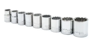 Crescent CSAS5N 9-piece 3/8" drive 12-point metric socket set