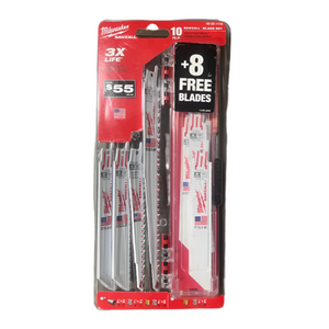 Milwaukee 49-22-1110-XTRA 10+8 SAWZALL Blade Set (Open Box)