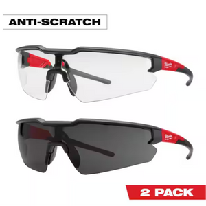 Milwaukee 48-73-2014 Clear and Tinted Anti-Scratch Safety Glasses (2 PK)