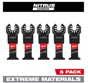 Milwaukee 49-25-1576 1-3/8 in. Nitrus Carbide Cutting Multi-Tool Blade (5-Pack)