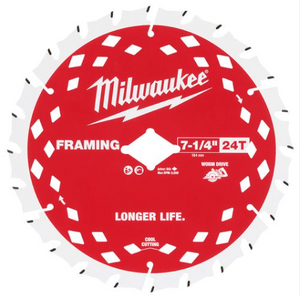 Milwaukee 48-41-0723 7-1/4" 24T Worm Drive Framing Circular Saw Blade