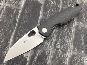 TWO SUN TS129-M390-Stonewash M390 Blade  Folding Pocket Knife