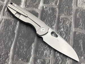 TWO SUN TS129-M390-Stonewash M390 Blade  Folding Pocket Knife