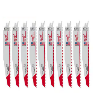 Milwaukee 48-00-1026 10PC 9" 5 TPI Wood Cutting SAWZALL Reciprocating Blades