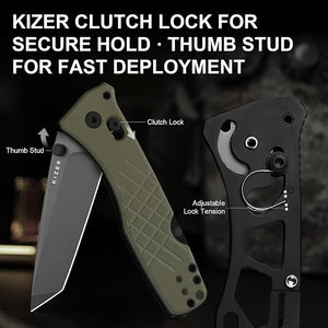Aegis T AEB-L Green G10 Rescue Hook & Glass Breaker V32774CTA2