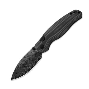 Kizer Phoca BD Button Liner Lock Knife Norplex UltreX Micarta (3" Damascus)