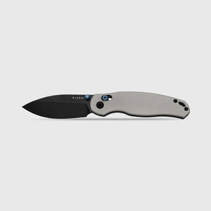 Kizer Phoca CD Clutch Lock Knife Light Gray Aluminum (3" Black SW)