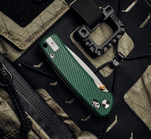 Vixino X501-M2G Rockshark Pocket Knife 14C28N, Green Micarta