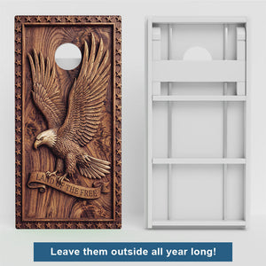 Land Of The Free Weather Proof Cornhole Boards