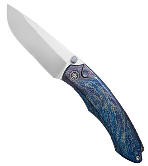 Remette WD108-N3 Wild Species Knife, Titanium, M390, Hand Grinding + Pearlescent