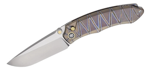 Remette WD108-N4 Wild Species Knife, Titanium, M390, Hand Grinding + Pearlescent