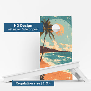 Weather Proof Tropical Cornhole Boards