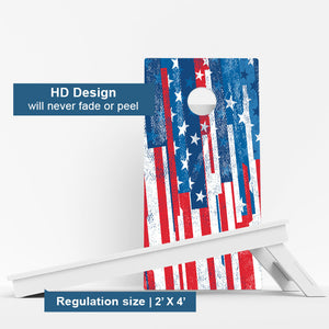 Weather Proof American Flag Cornhole Boards