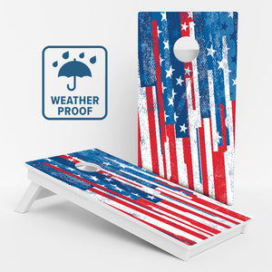 Weather Proof American Flag Cornhole Boards
