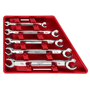 Milwaukee 48-22-9470 5pc Double End Flare Nut Wrench Set - SAE