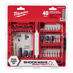 Milwaukee 48-32-4006 SHOCKWAVE™ Impact Duty Drill & Drive Set - 40PC