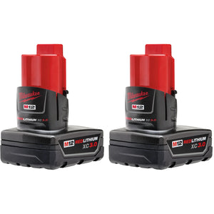 Milwaukee 48-11-2412 M12 REDLITHIUM™ XC 3.0 Battery Two Pack