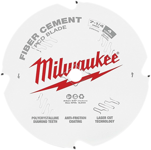 Milwaukee 48-40-7000 7-1/4" PCD/Fiber Cement Circular Saw Blade
