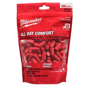 Milwaukee 48-73-3005 Disposable Ear Plugs (100 Pack)