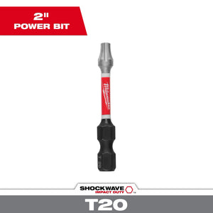 Milwaukee 48-32-4484 Impact Duty 2" T20 Torx Alloy Steel Screw Driver Bit