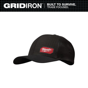 Milwaukee 505 GRIDIRON™ Black / Gray Snapback Trucker Hat