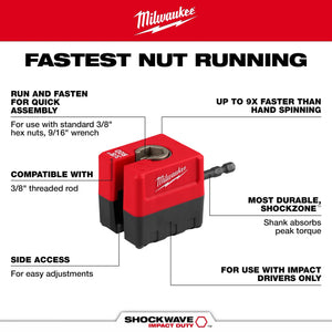 Milwaukee 48-32-2391 3/8 in. Threaded Rod Nut Runner