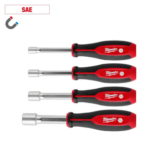 Milwaukee 48-22-2544 4pc SAE HollowCore™ Magnetic Nut Driver Set