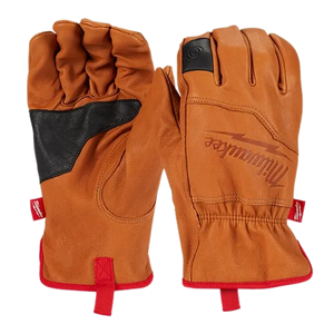 Milwaukee 48-73-0011D 6PC Goatskin Leather Gloves - M