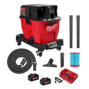 Milwaukee 0920-22HD M18 FUEL™ 9 Gallon Dual-Battery Wet/Dry Vacuum Kit
