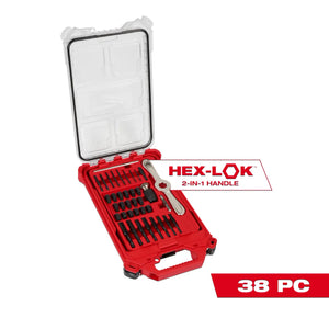 Milwaukee 49-22-5604 SAE Tap and Die PACKOUT Set w/Hex-LOK 2-in-1 Handle 38PC
