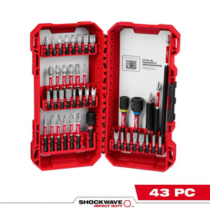 Milwaukee 48-32-4033 43PC SHOCKWAVE™ Impact Duty Driver Bit Auto Set