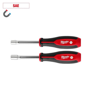 Milwaukee 48-22-2542 SAE Hollow Core Magnetic Nut Driver Set (2-Piece)