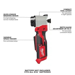 Milwaukee 2435-20 M12 Cable Stripper (Tool-Only)(Blemished)
