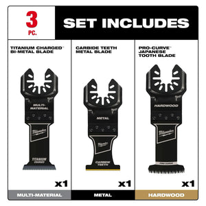Milwaukee 49-10-9001 All-Purpose Multi-Tool Blade Variety Pack 3PC
