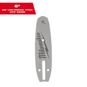 Milwaukee 49-16-2733 6" 3/8" LOW PROFILE Pitch, .043" Gauge Guide Bar