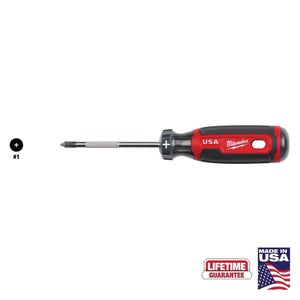 Milwaukee MT201 3 in. #1 Phillips Screwdriver with Cushion Grip