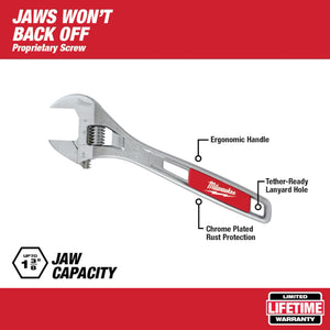 Milwaukee 48-22-7400 2Pc 6" & 10" Adjustable Wrench Set