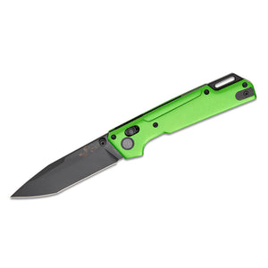 Bear Ops Nekama Slidelock Knife Green Aluminum (3.25" Black)