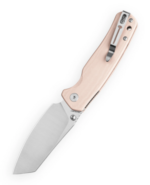 Bestechman BMK24C Cicada's Wing-G10, Champagne, 10Cr15CoMoV, Satin