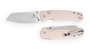 Bestechman BMK24C Cicada's Wing-G10, Champagne, 10Cr15CoMoV, Satin