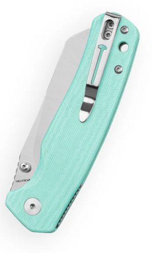 Bestechman BMK24D Cicada's Wing-G10, Light Blue, 10Cr15CoMoV, Satin